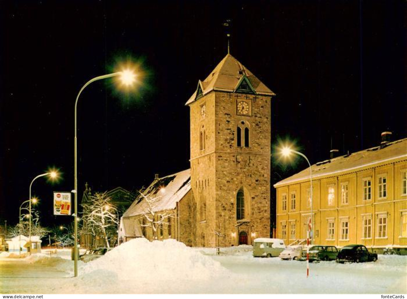 73945192 Trondheim_Trondhjem_Norge Vintermart Ved Var Frue Kirke - Norway