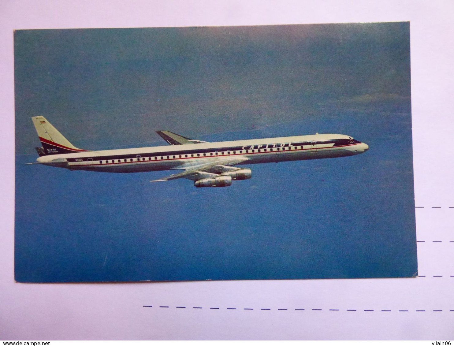 CAPITOL  DC 8   /   AIRLINE ISSUE / CARTE COMPAGNIE - 1946-....: Modern Era