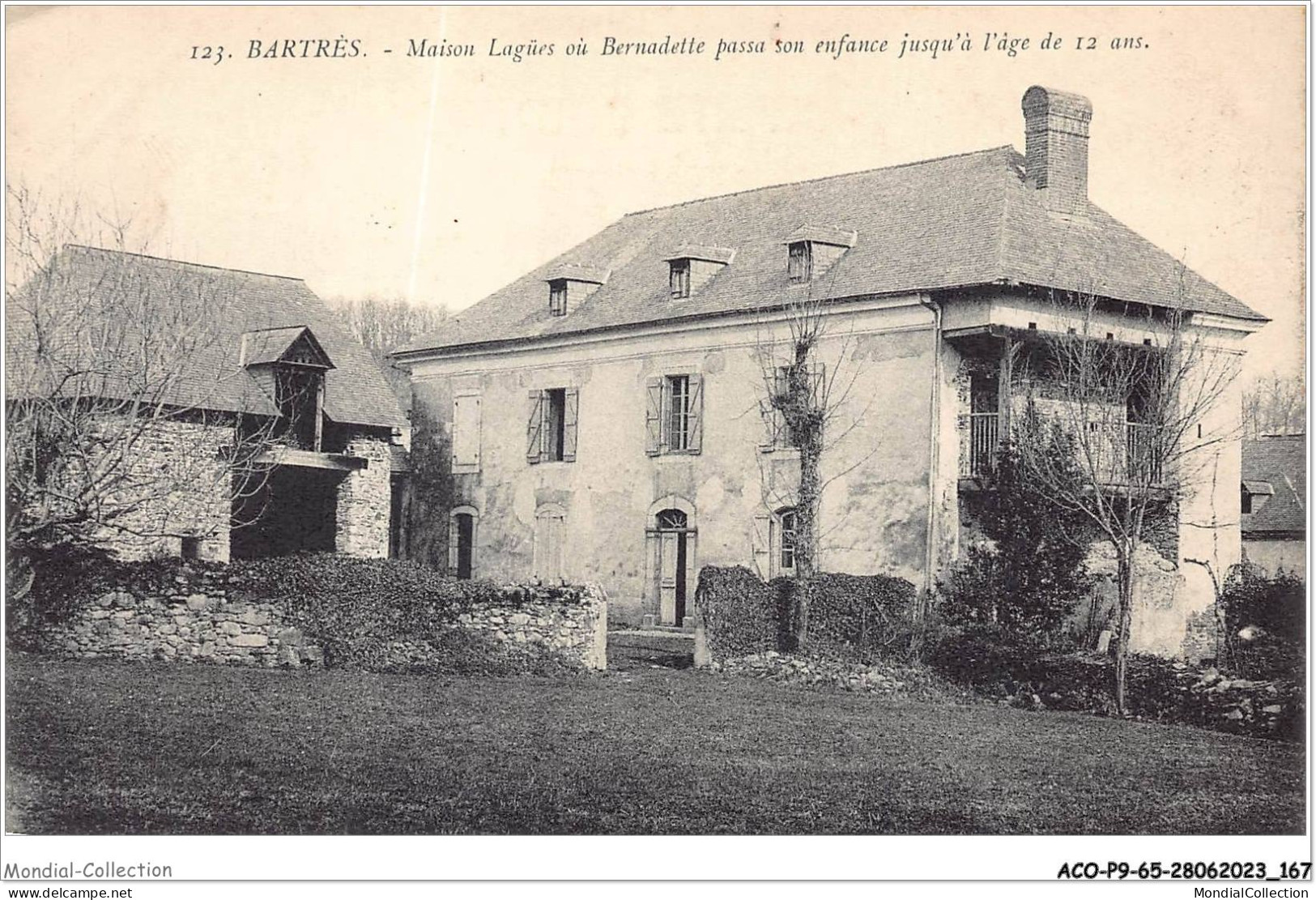 ACOP9-65-0893 - BARTRES - Maison Lagües Où Bernadette Passa Son Enfance Jusqu'à L'âge De 12 Ans - Argeles Gazost