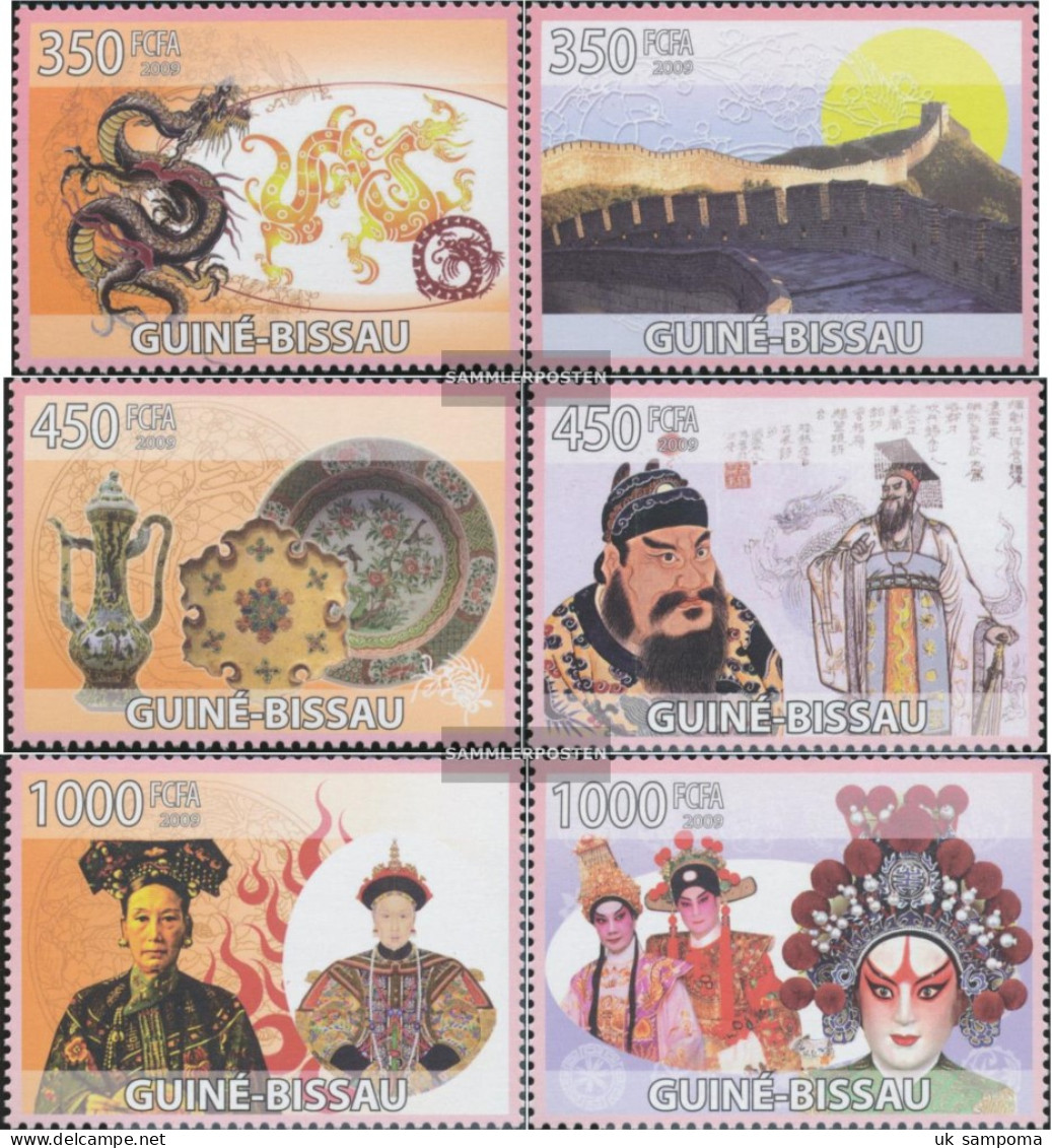 Guinea-Bissau 4210-4215 (complete. Issue) Unmounted Mint / Never Hinged 2009 Chinese Culture - Guinea-Bissau