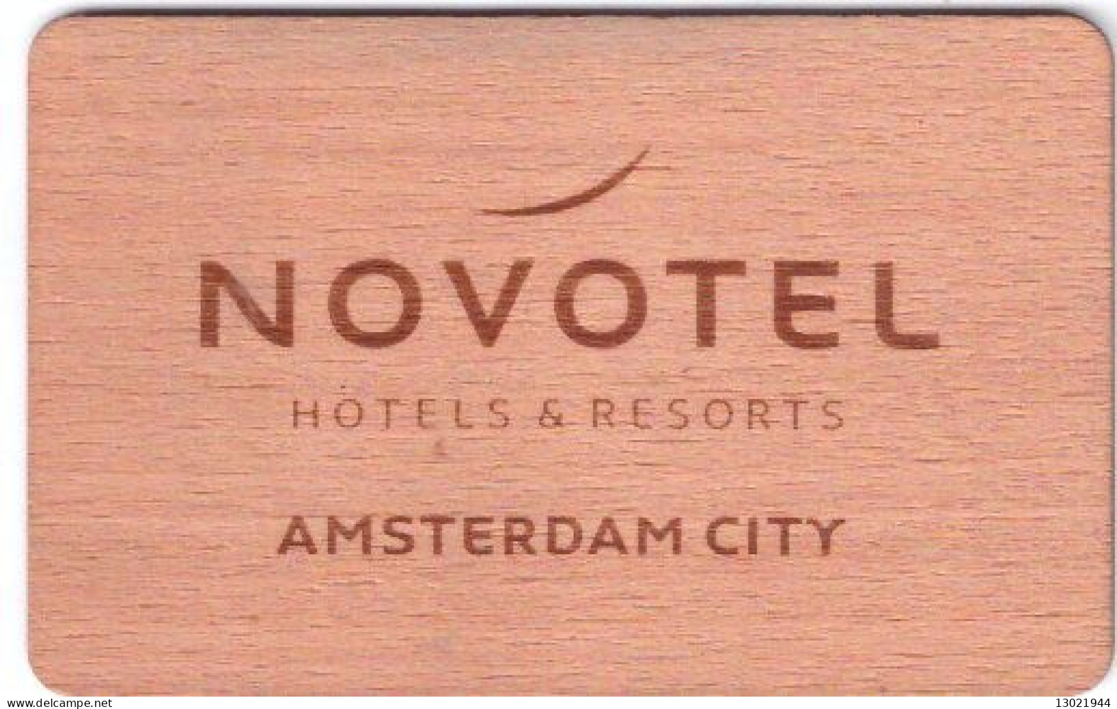 OLANDA  KEY HOTEL   Novotel Amsterdam City - Wooden Card. Both Sides Are Equal. - Chiavi Elettroniche Di Alberghi