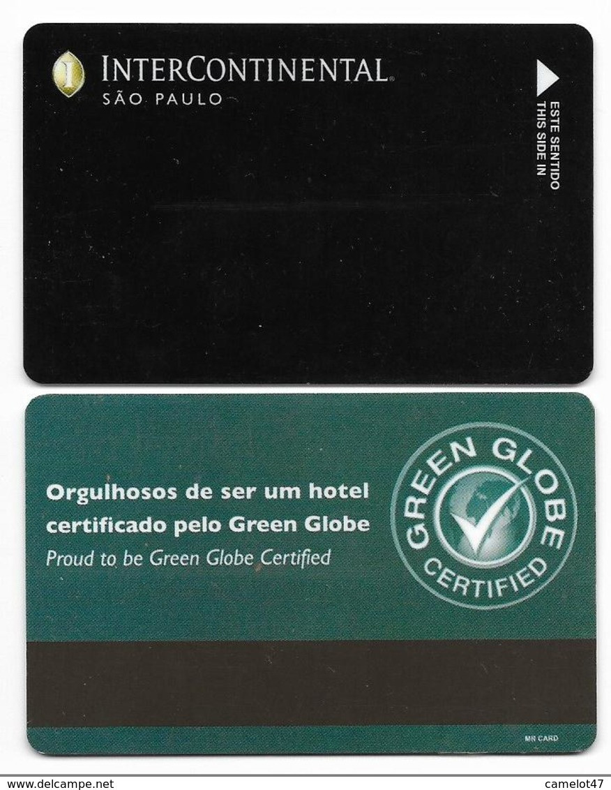 InterContinental, Sao Paolo, Brazil, Used Magnetic Hotel Room Key Card # Interc-127 - Hotelsleutels (kaarten)