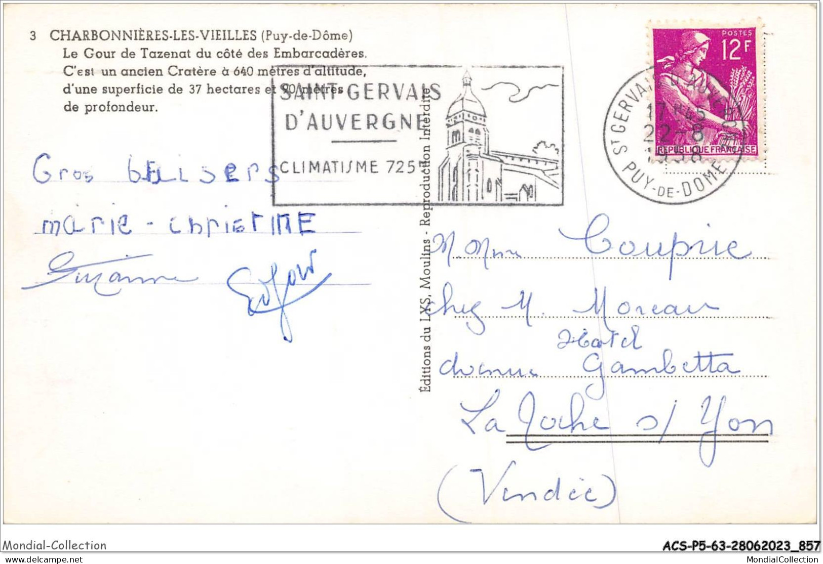 ACSP5-63-0432 - CHARBONNIERES-LES-VIEILLES - Le Gour De Tazenat Du Cote Des Embarcaderes - Saint Gervais D'Auvergne