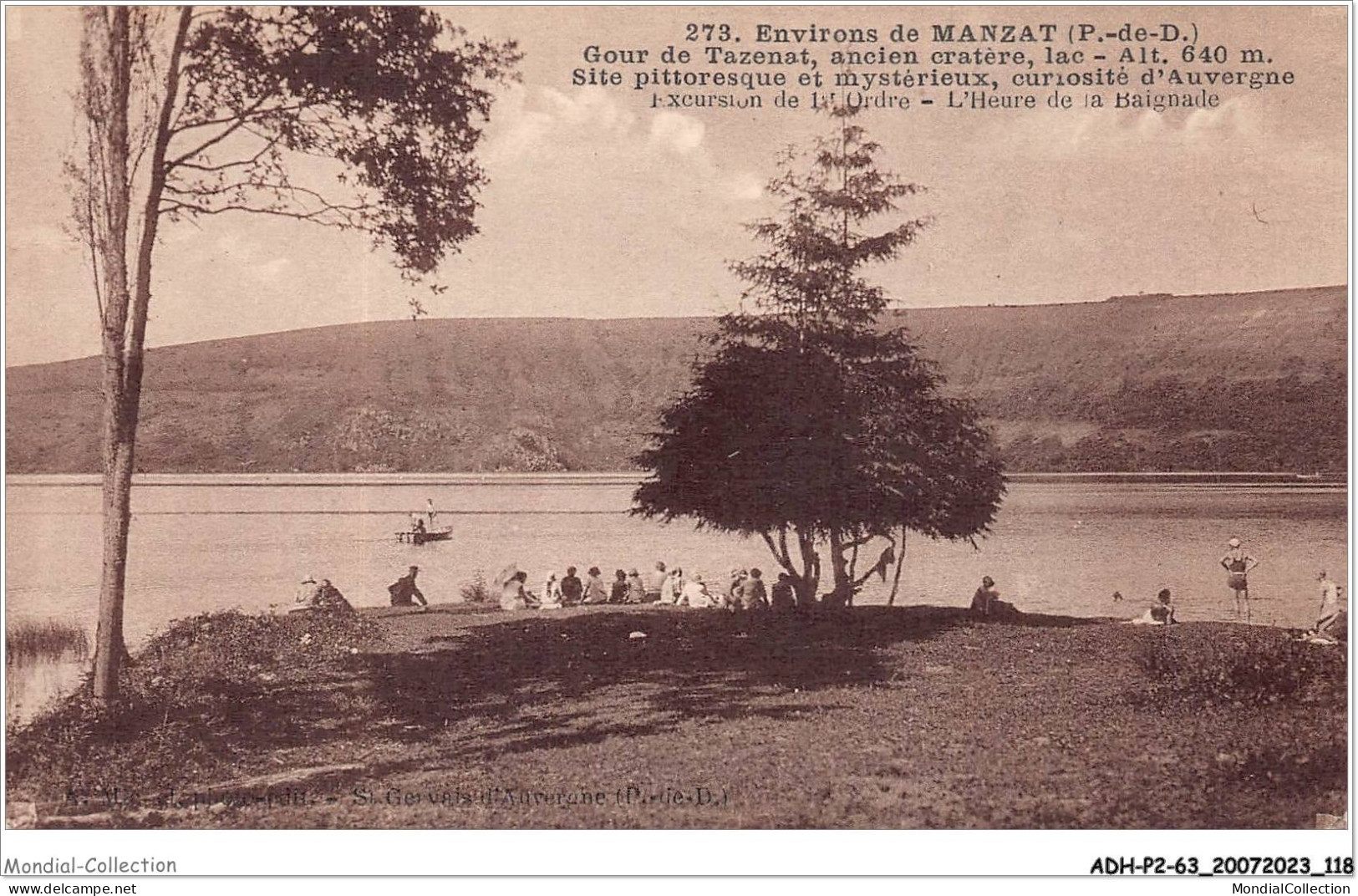 ADHP2-63-0152 - MANZAT - Gour De Tazenat - Ancien Cratère - Lac - Manzat