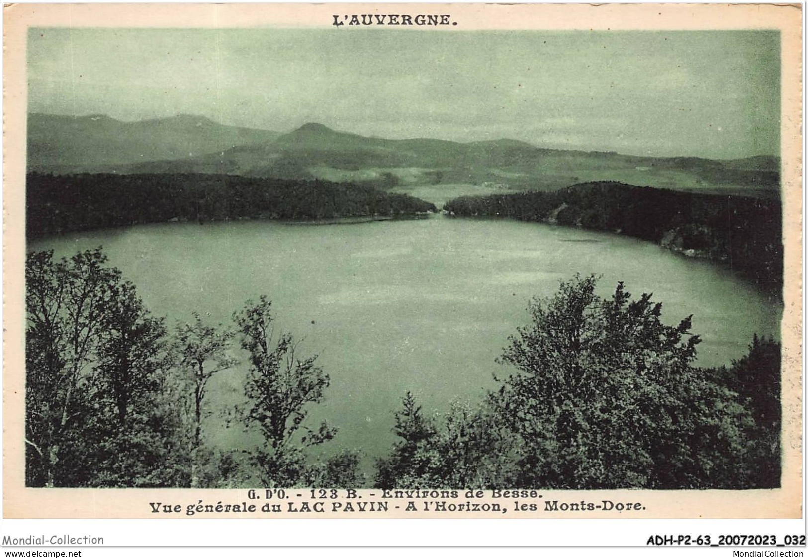 ADHP2-63-0110 - BESSE - Vue Générale Du Lac Pavin - à L'horizon - Les Monts-dore - Besse Et Saint Anastaise