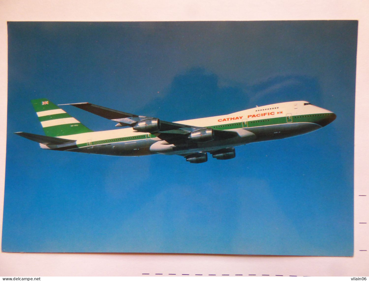 CATHAY PACIFIC  B 747    /   AIRLINE ISSUE / CARTE COMPAGNIE - 1946-....: Ere Moderne