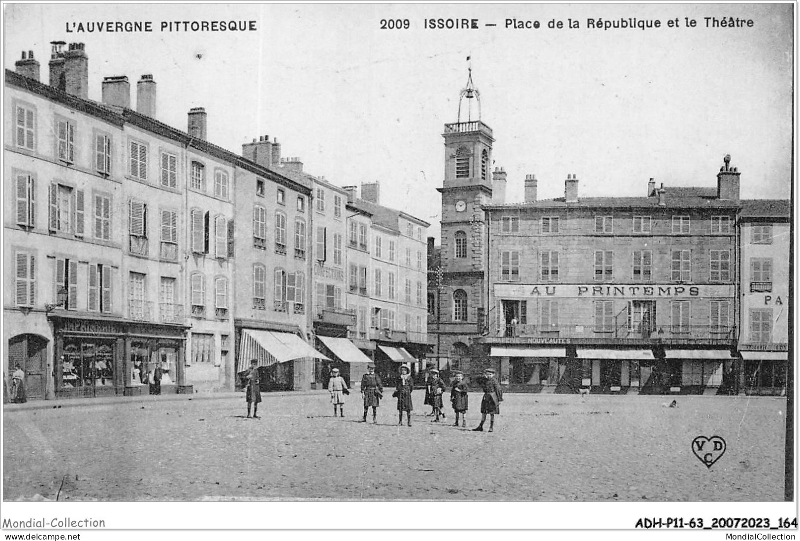 ADHP11-63-1046 - ISSOIRE - Place De La République Et Le Théâtre  - Issoire