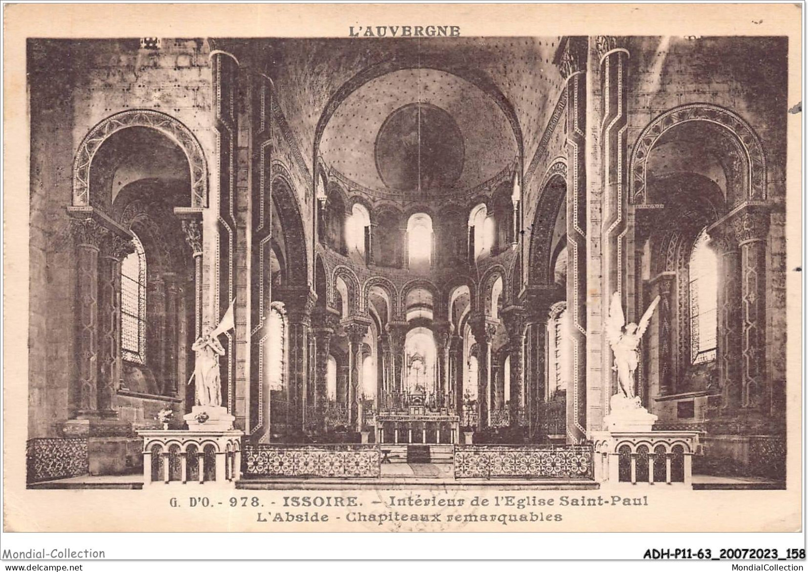 ADHP11-63-1043 - ISSOIRE - Intérieur De L'église Saint-paul - L'abside - Chapiteaux Remarquables - Issoire