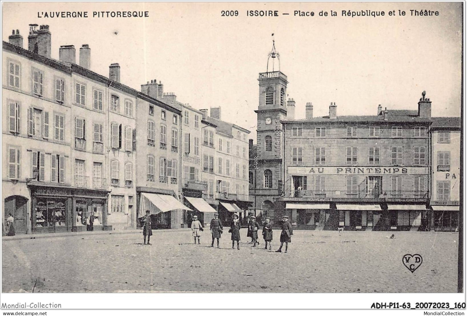 ADHP11-63-1044 - ISSOIRE - Place De La République Et Le Théâtre  - Issoire