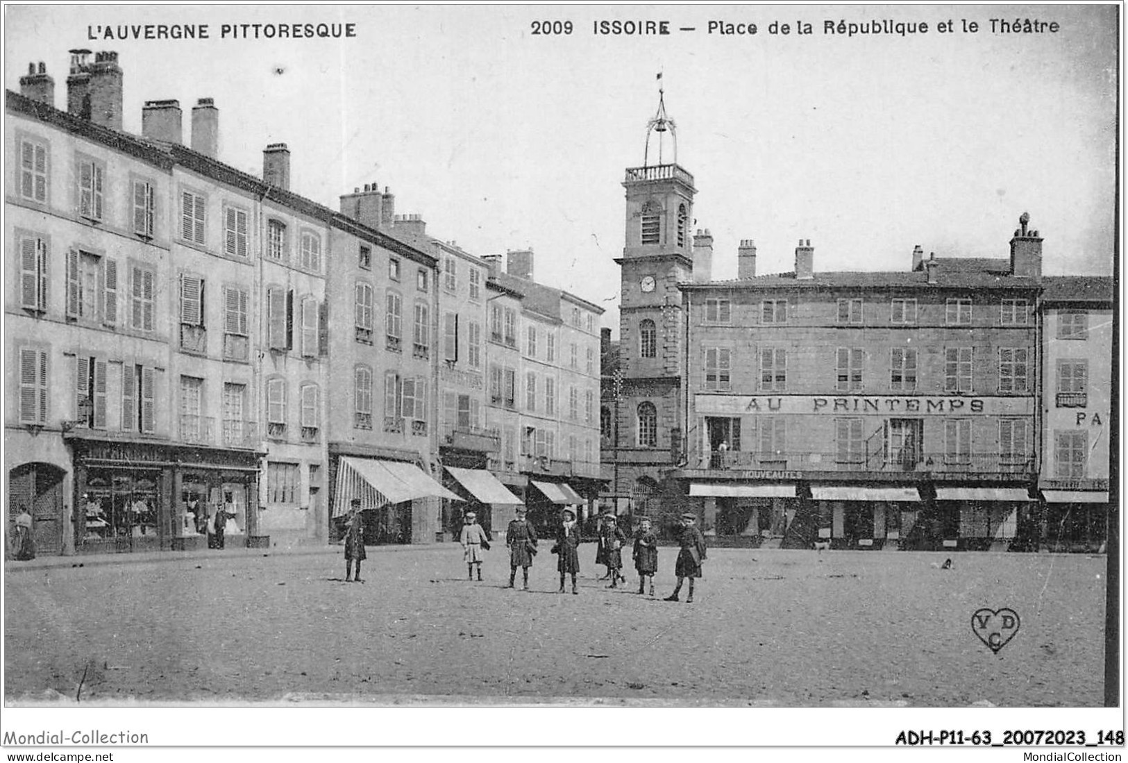 ADHP11-63-1038 - ISSOIRE - Place De La République Et Le Théâtre - Issoire