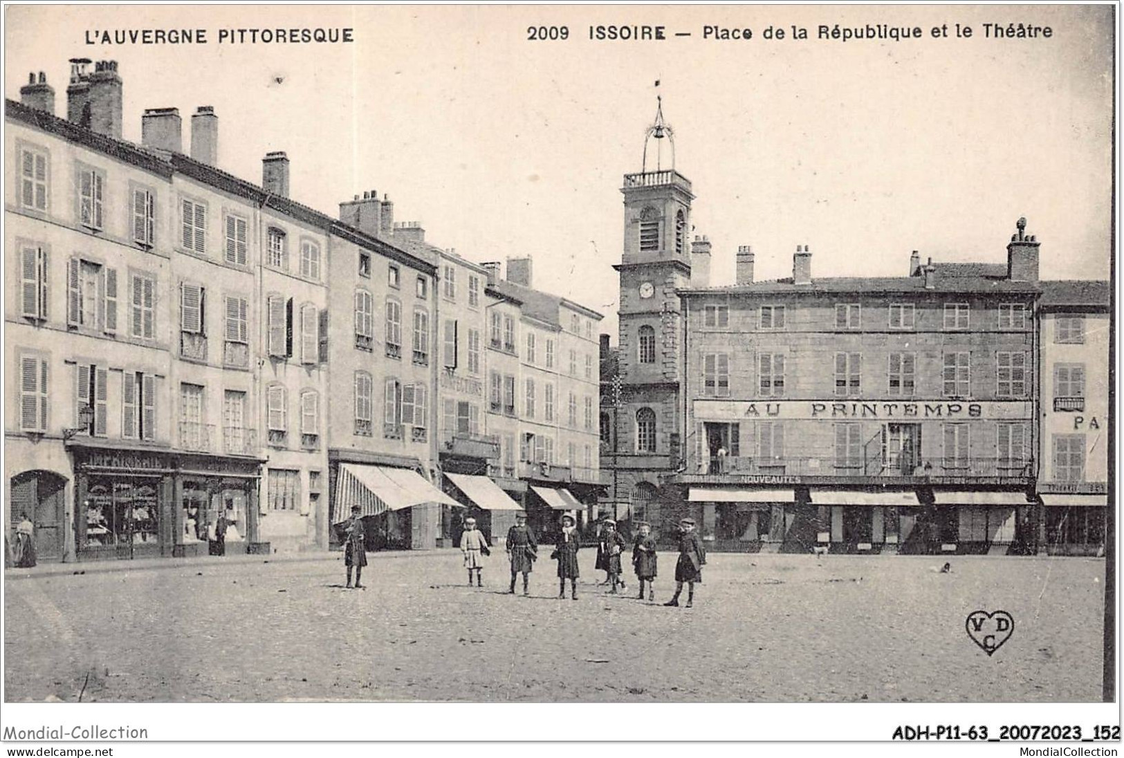 ADHP11-63-1040 - ISSOIRE - Place De La République Et Le Théâtre - Issoire