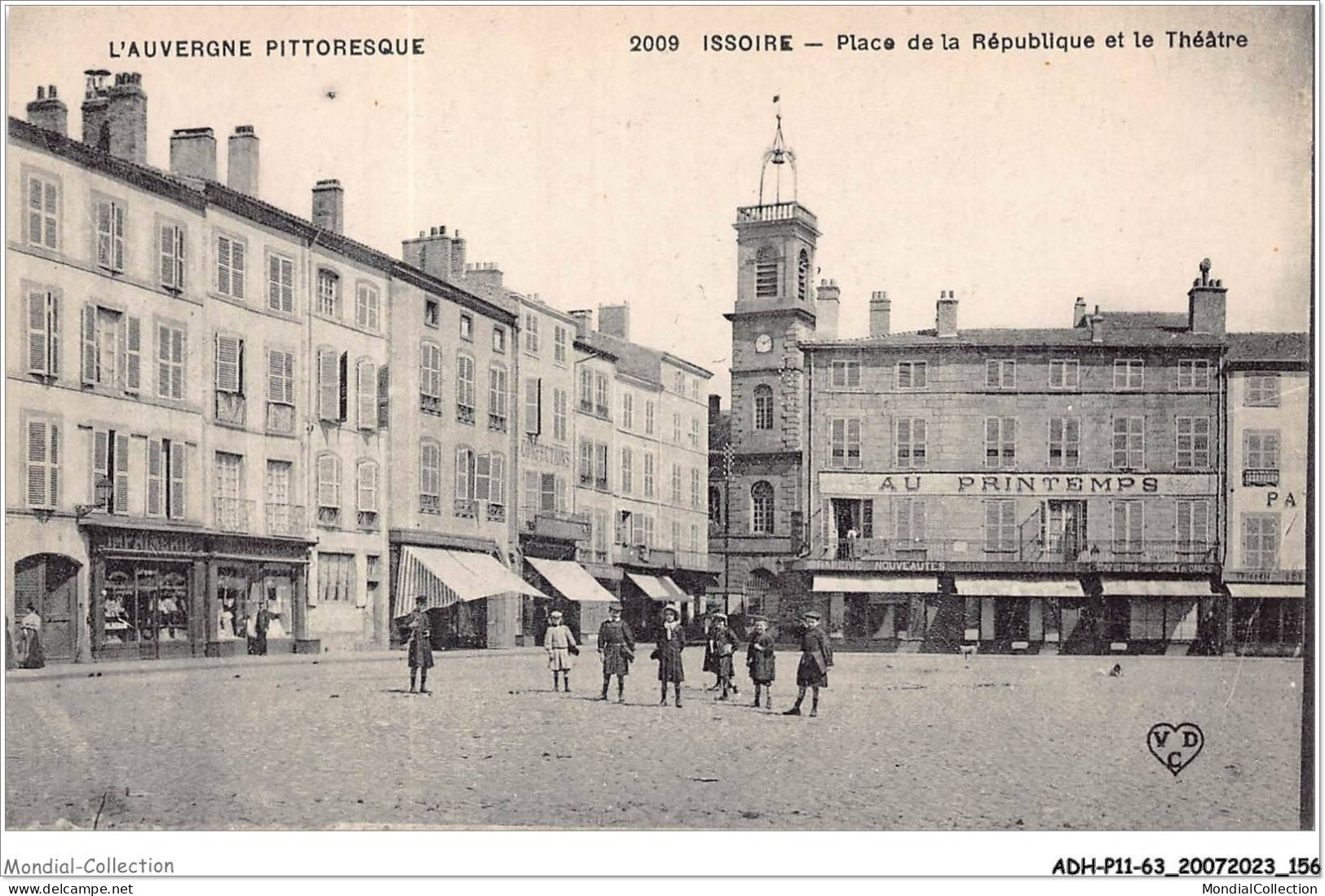 ADHP11-63-1042 - ISSOIRE - Place De La République Et Le Théâtre - Issoire