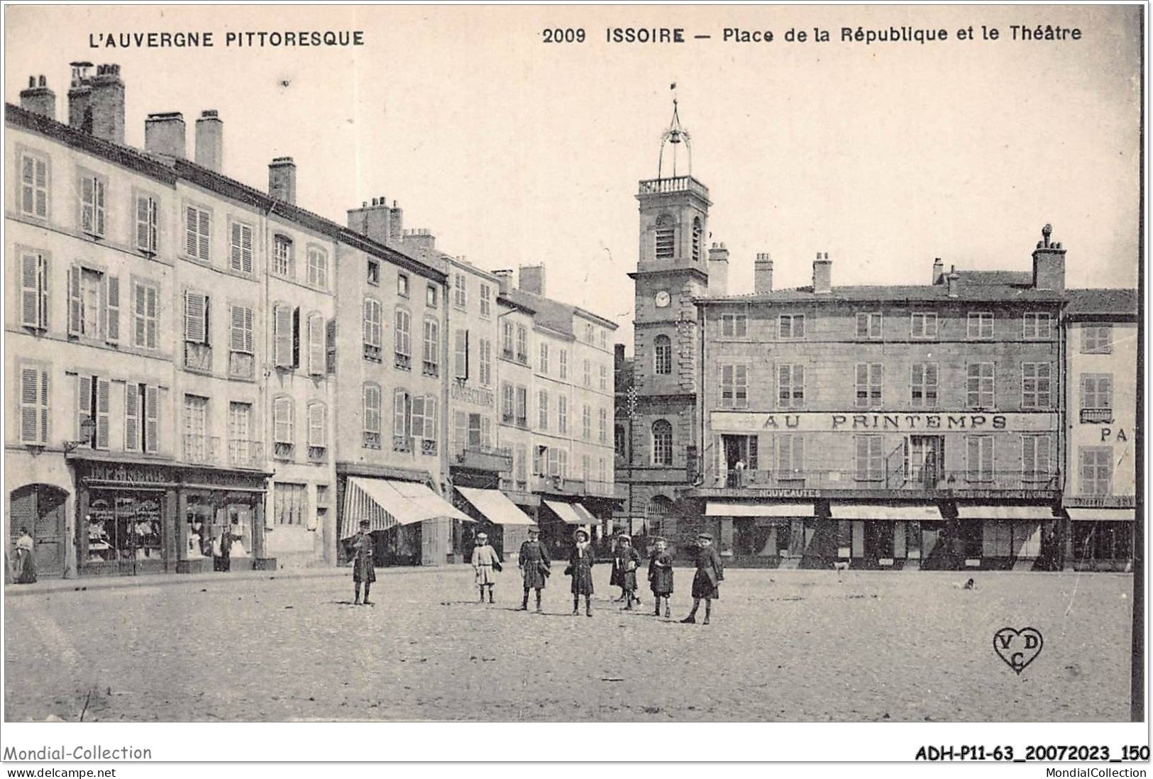 ADHP11-63-1039 - ISSOIRE - Place De La République Et Le Théâtre - Issoire