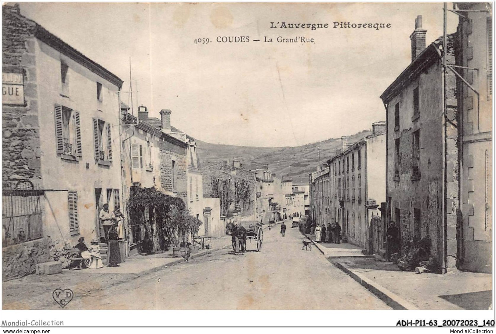 ADHP11-63-1034 - COUDES - La Grande Rue - Issoire