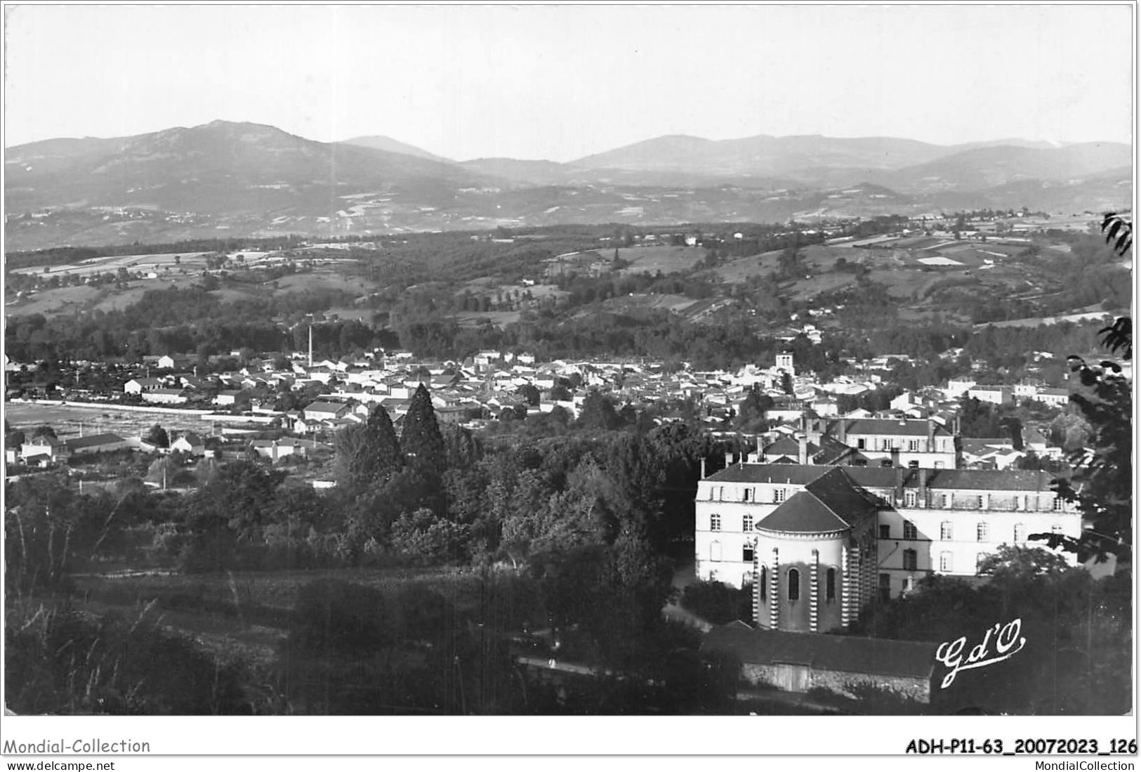 ADHP11-63-1027 - COURPIERE - Vue Générale Sud-ouest - Colège Saint-pierre - Courpiere