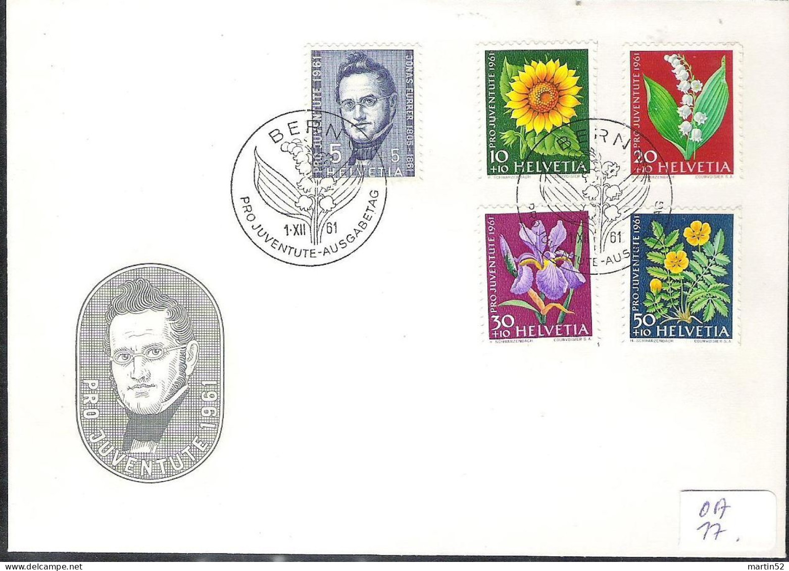 Schweiz Suisse Pro Juventute 1961: Zu 188-192 Mi 742-746 Yv 684-68 FDC Blanko Mit ET-⊙ BERN 31.V.58 (Zumstein CHF 20.00) - FDC