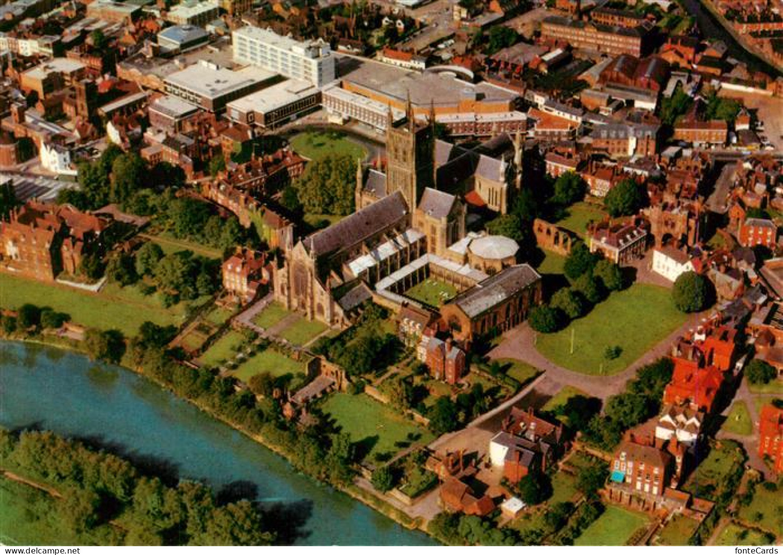 73942138 Worcester__UK Cathedral Aerial View - Other & Unclassified