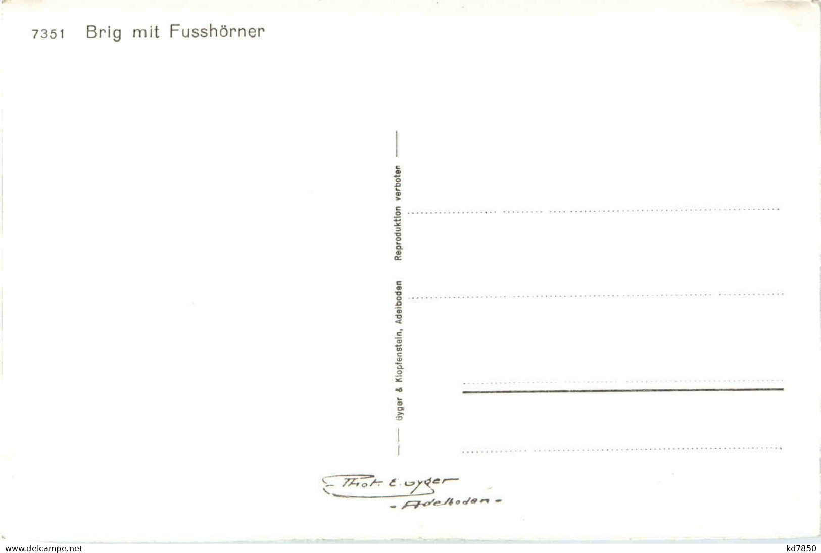 Brig Mit Fusshörner - Brigue-Glis 