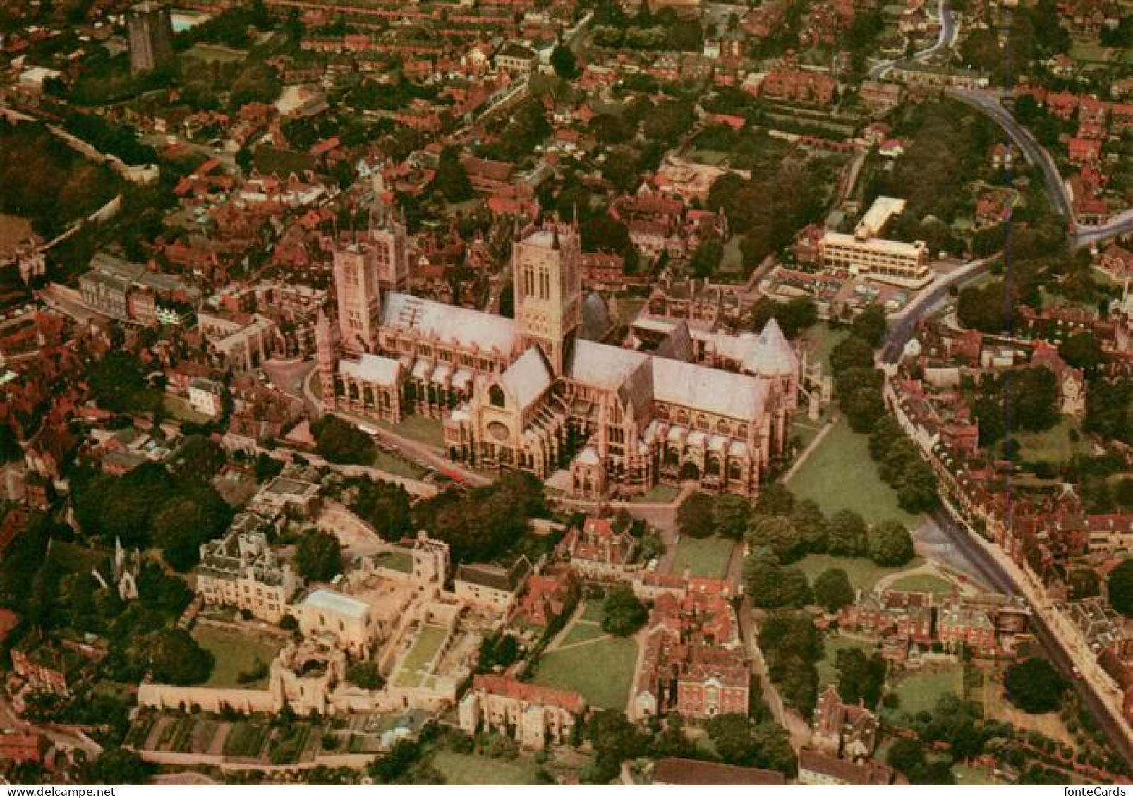 73941740 Lincoln__UK Cathedral Aerial View - Sonstige & Ohne Zuordnung