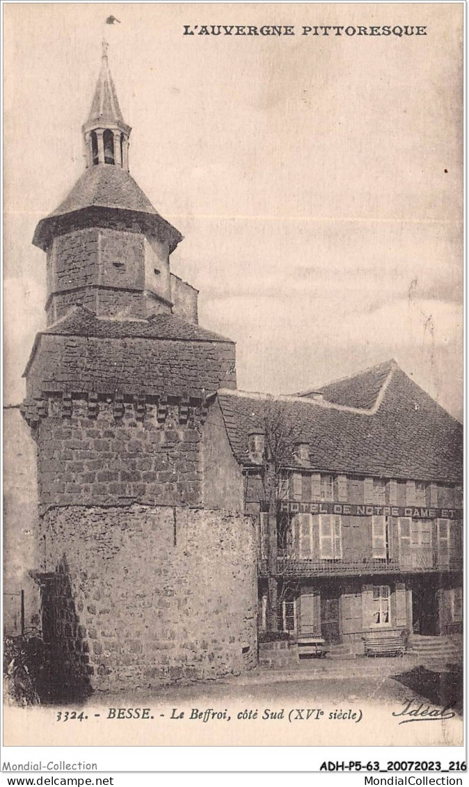 ADHP5-63-0474 - BESSE - Le Beffroi - Côté-sud  - Besse Et Saint Anastaise