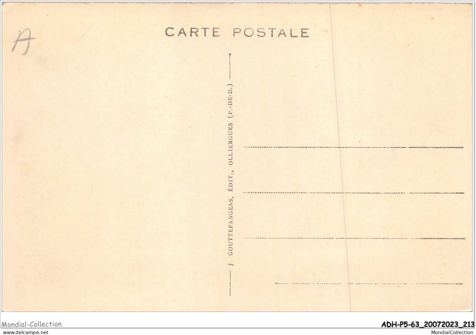 ADHP5-63-0472 - BESSE-en-CHANDESSE - Vue Générale Du Lac Pavin - A L'horizon Les Monts-dore - Besse Et Saint Anastaise