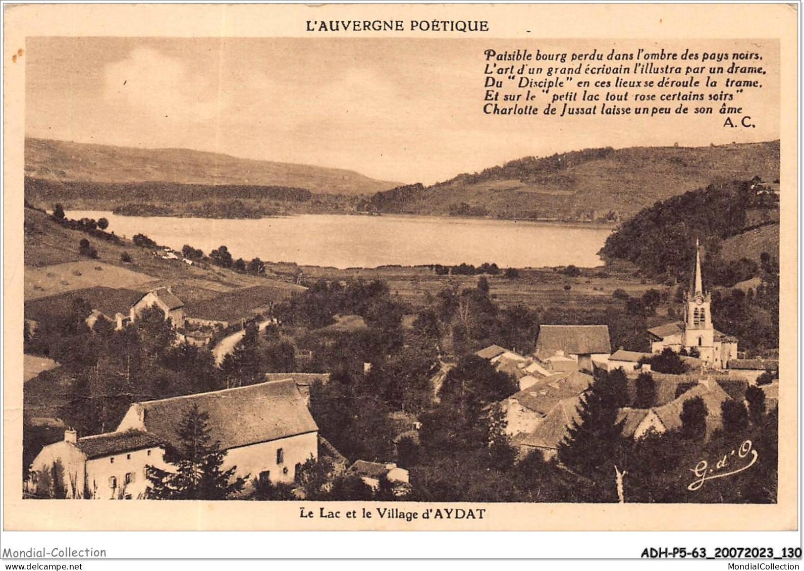 ADHP5-63-0431 - ARLANC - Le Lac Et Le Village D'aydat - Ambert