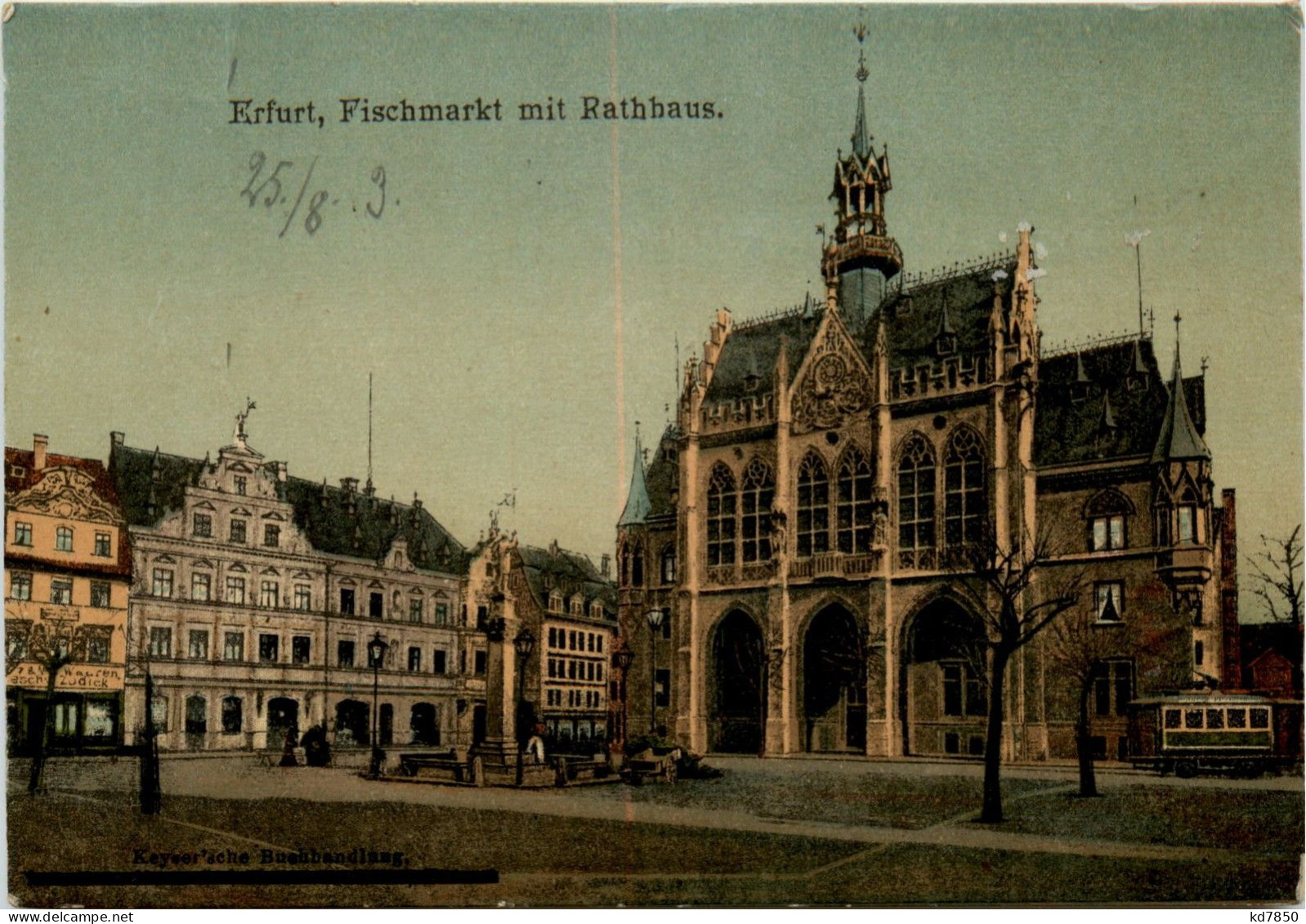 Erfurt - Fischmarkt Mit Rathaus - Erfurt