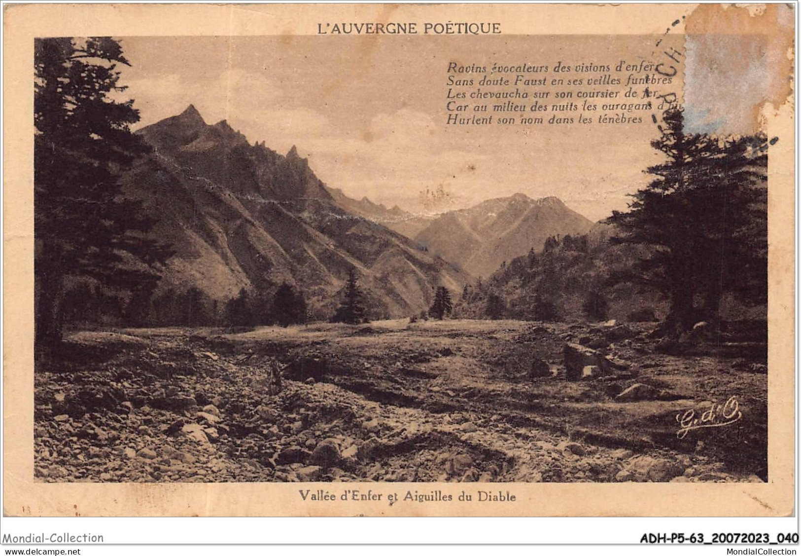 ADHP5-63-0386 - OLLIERGUES - Vallée D'enfer Et Aiguilles Du Diable - Olliergues