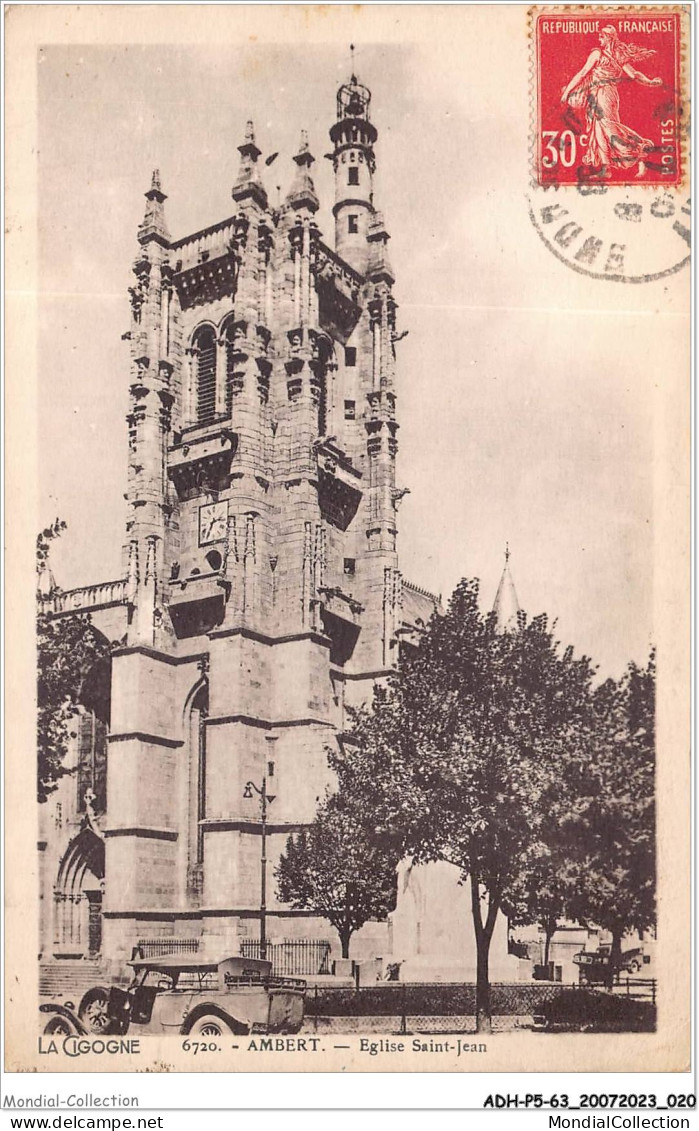 ADHP5-63-0376 - AMBERT - église Saint-jean  - Ambert