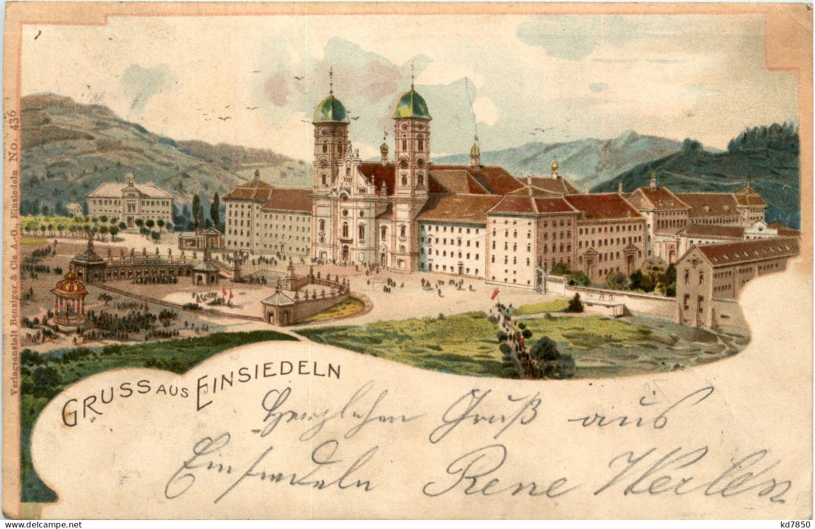 Gruss Au Einsiedeln - Litho - Einsiedeln