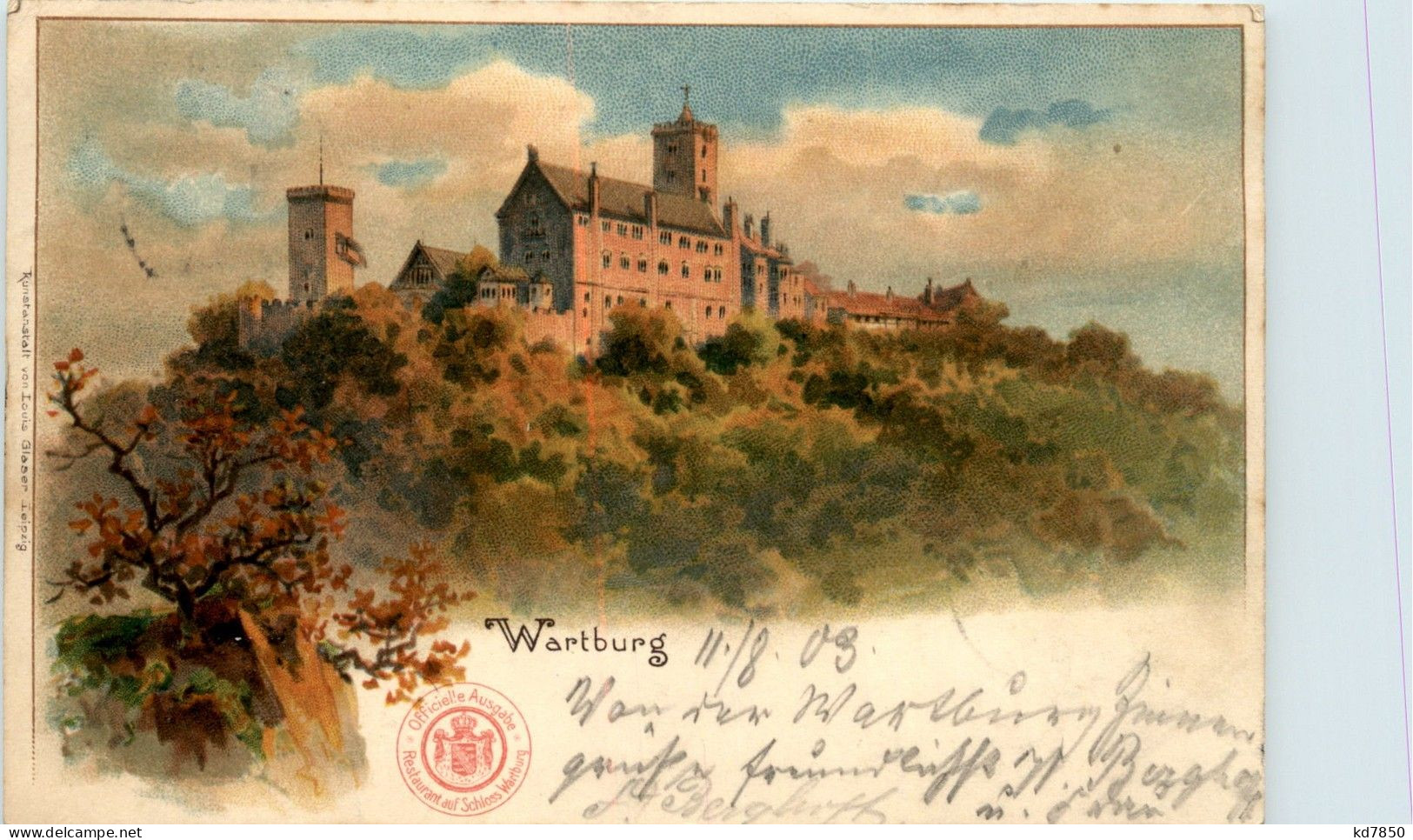 Wartburg - Litho - Eisenach