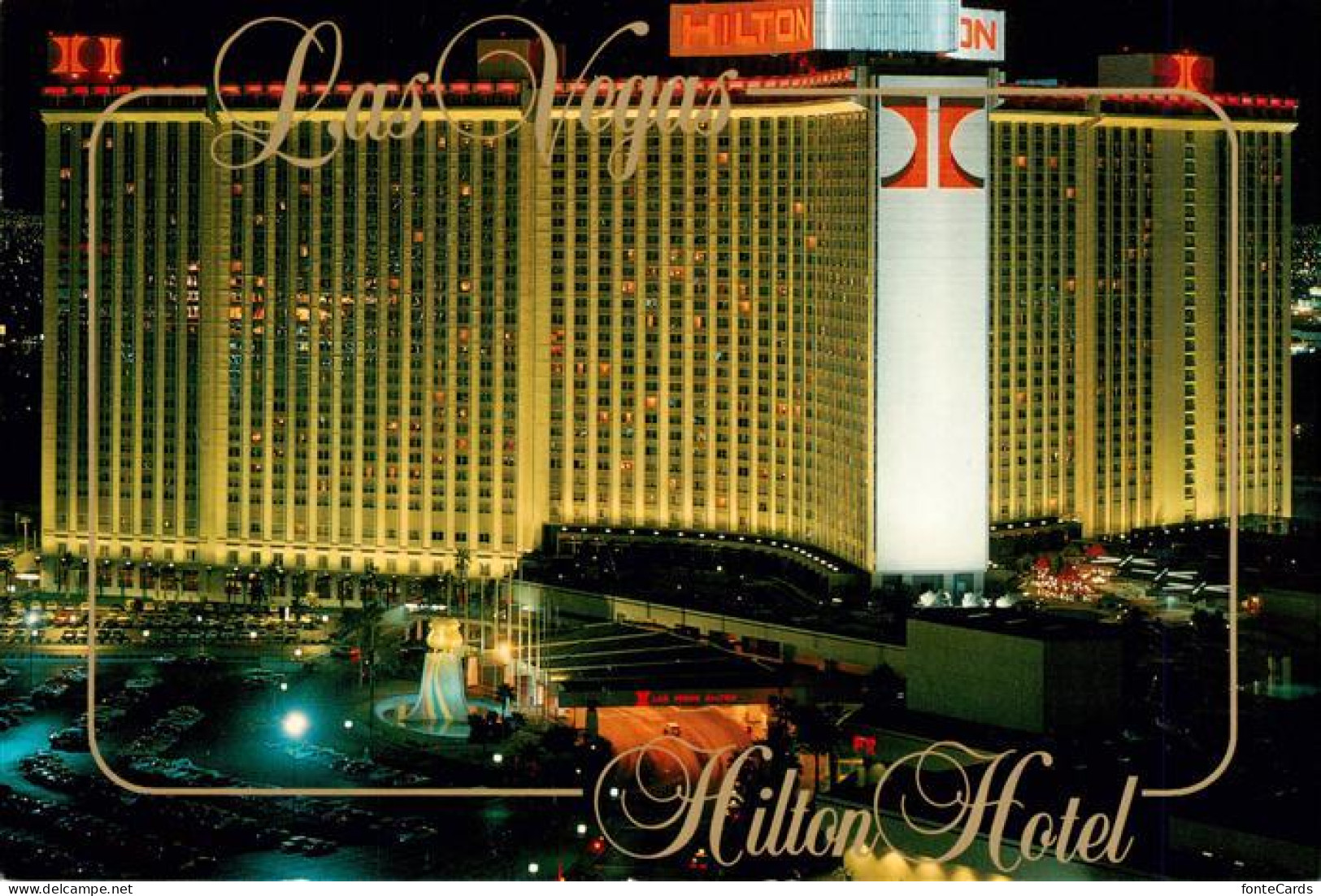 73941395 Las_Vegas_Nevada Hilton Hotel Bei Nacht - Altri & Non Classificati