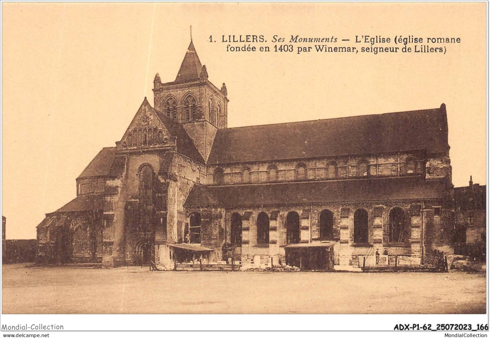 ADXP1-62-0084 - LILLERS - Ses Monuments - L'église Fondée En 1403 Par Winemar - Lillers