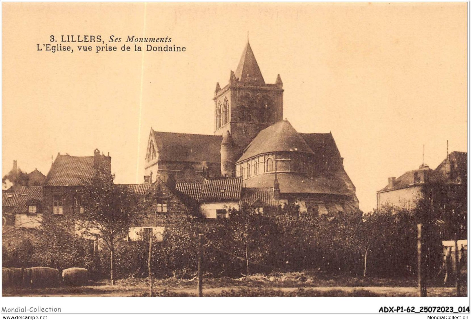 ADXP1-62-0008 - LILLERS - Ses Monuments - L'église - Vue Prise De La Dondaine - Lillers