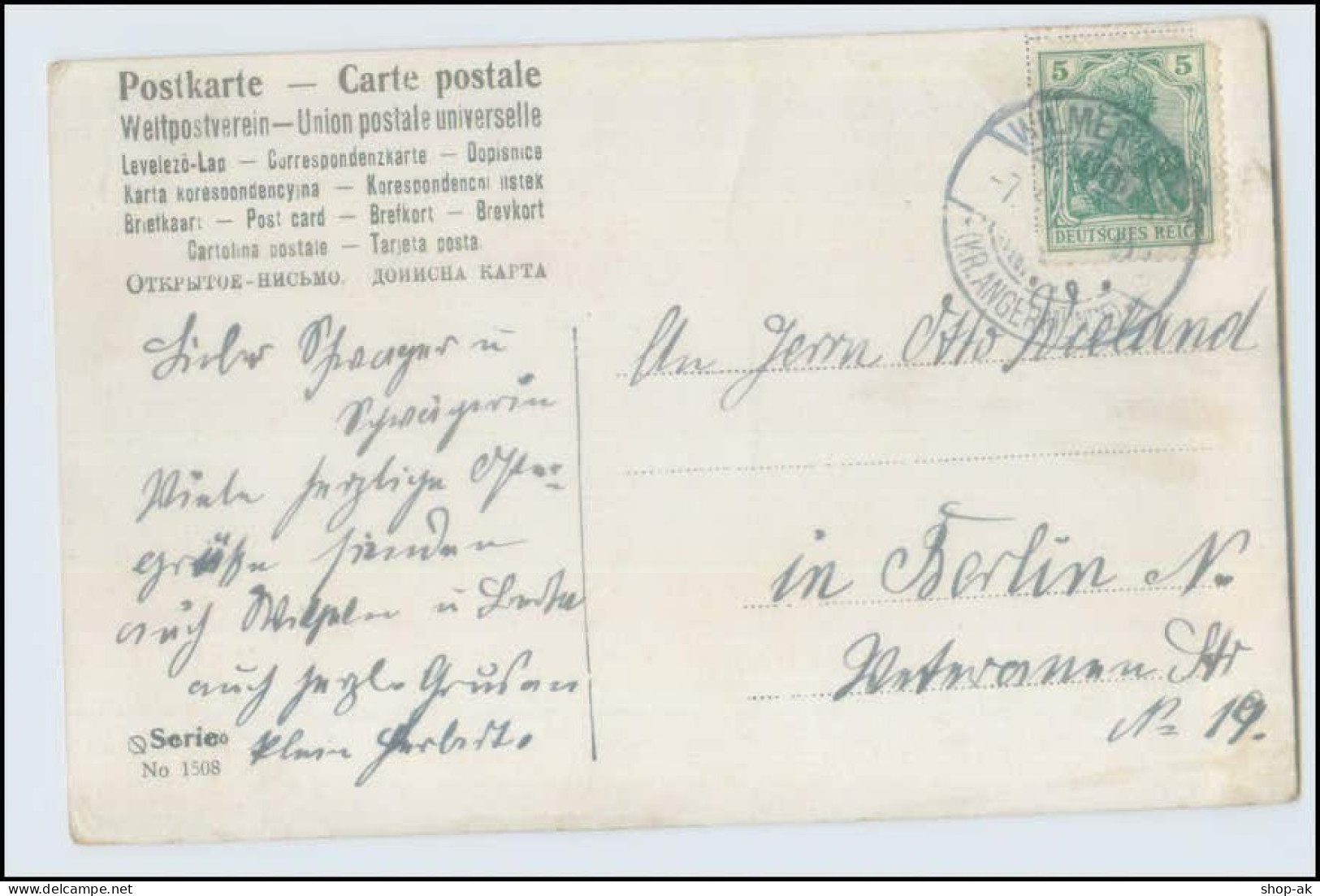 W4X20/ Stilleben Künstler AK Kaninchen 1909 - Mailick, Alfred