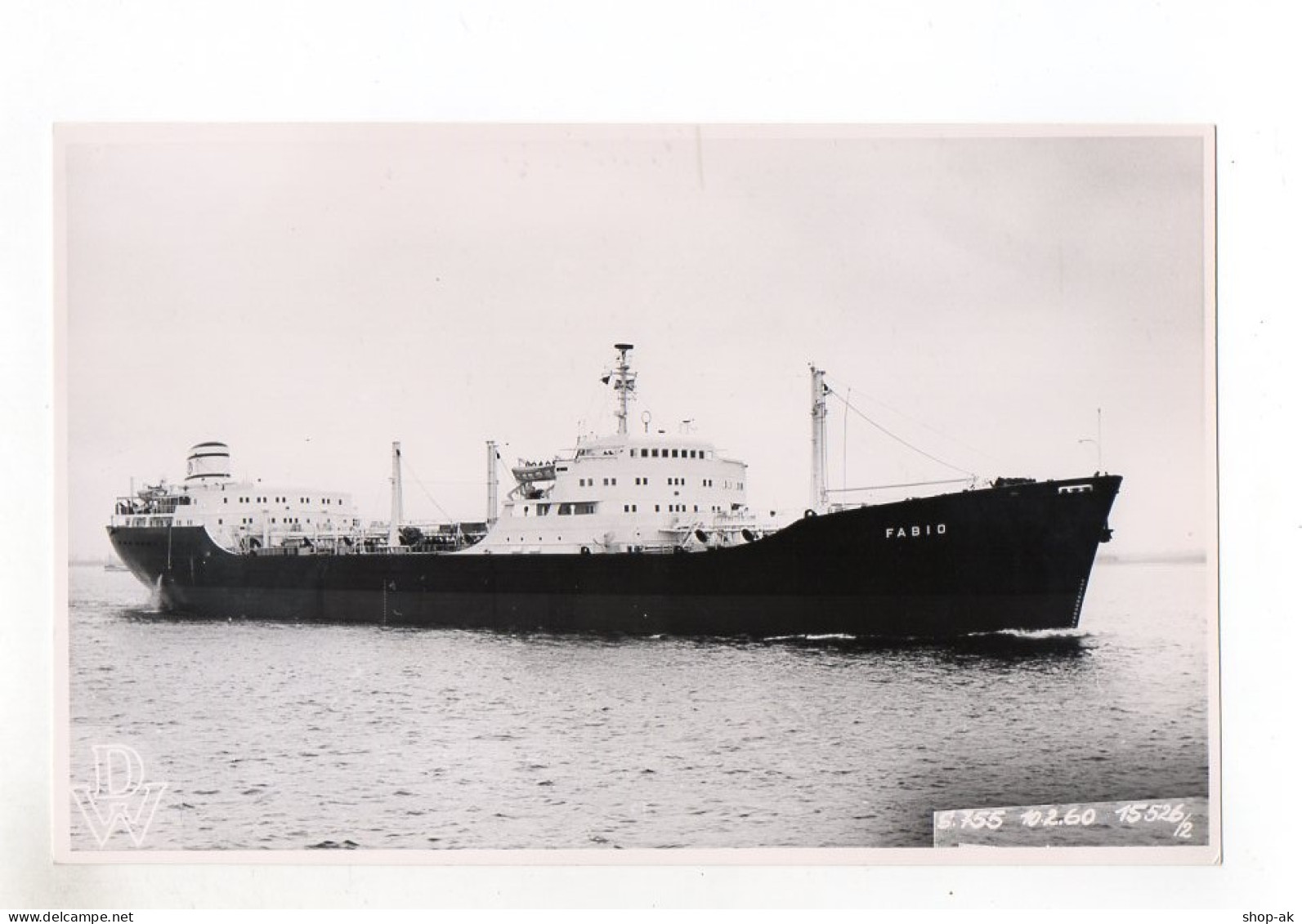 C1257/ Frachter Handelsschiff Fabio  Foto 1960 22,5 X 14,5 Cm - Cargos
