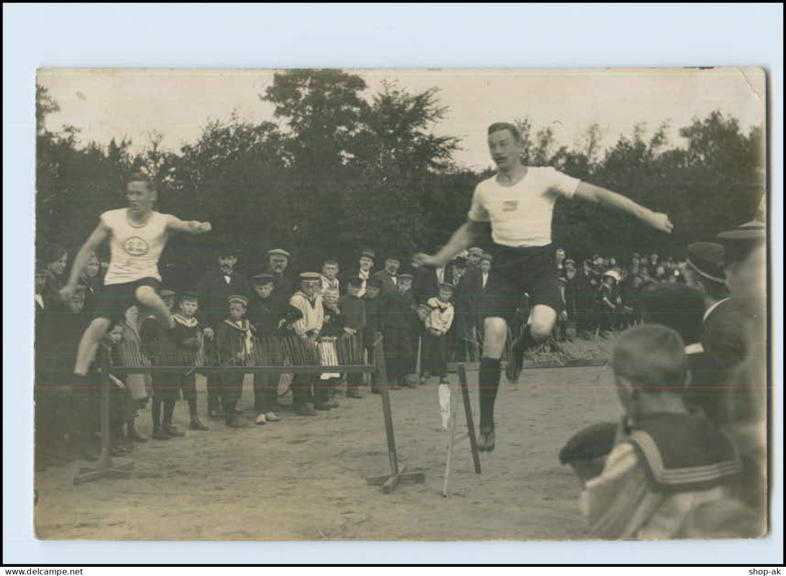 T3609/ Männer  Hürdenlauf Foto AK 1913  Foto AK  Sport  - Olympische Spiele