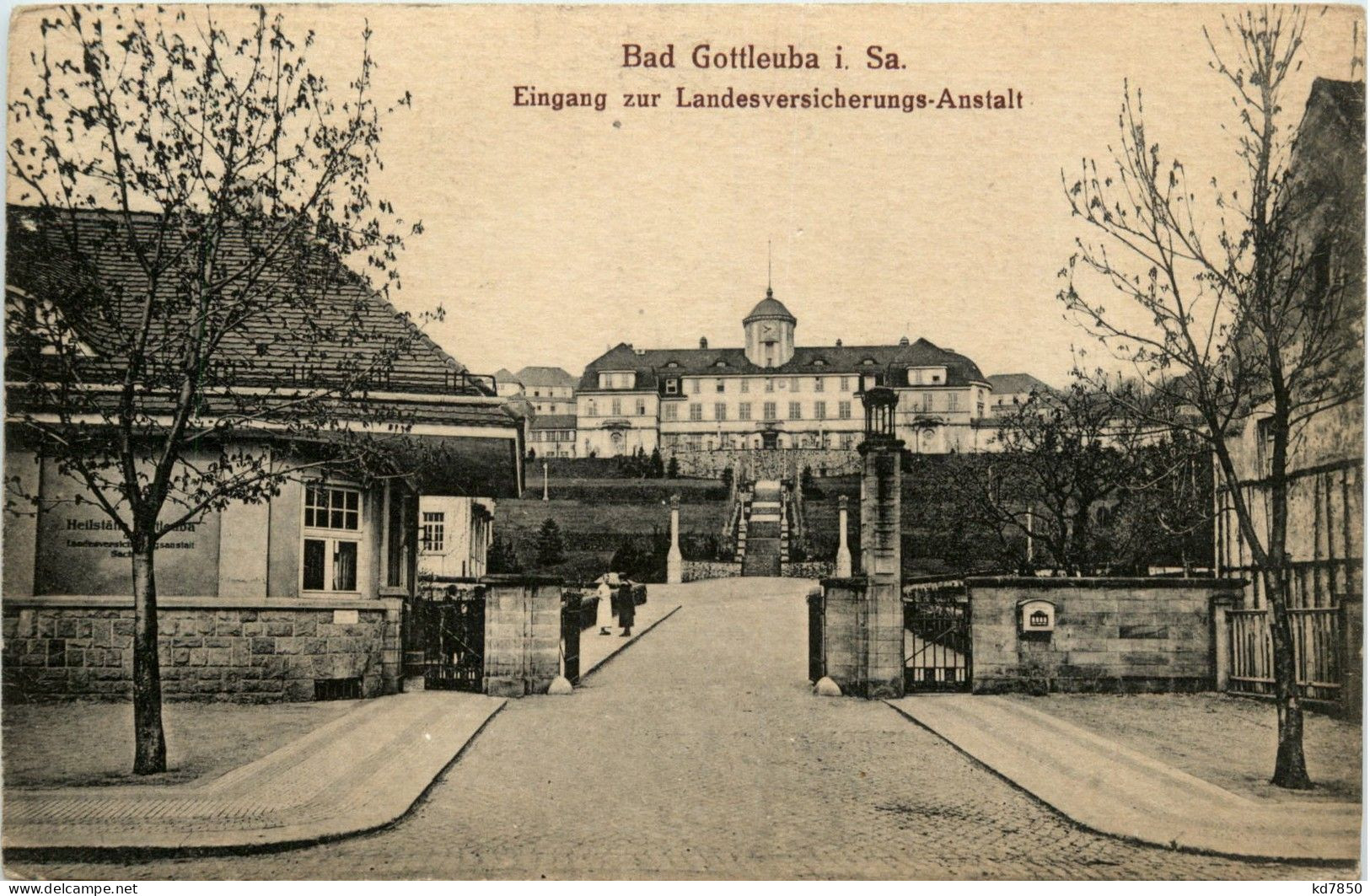 Bad Gottleuba - Eingang Zur Landesversicherungs Anstalt - Bad Gottleuba-Berggiesshuebel
