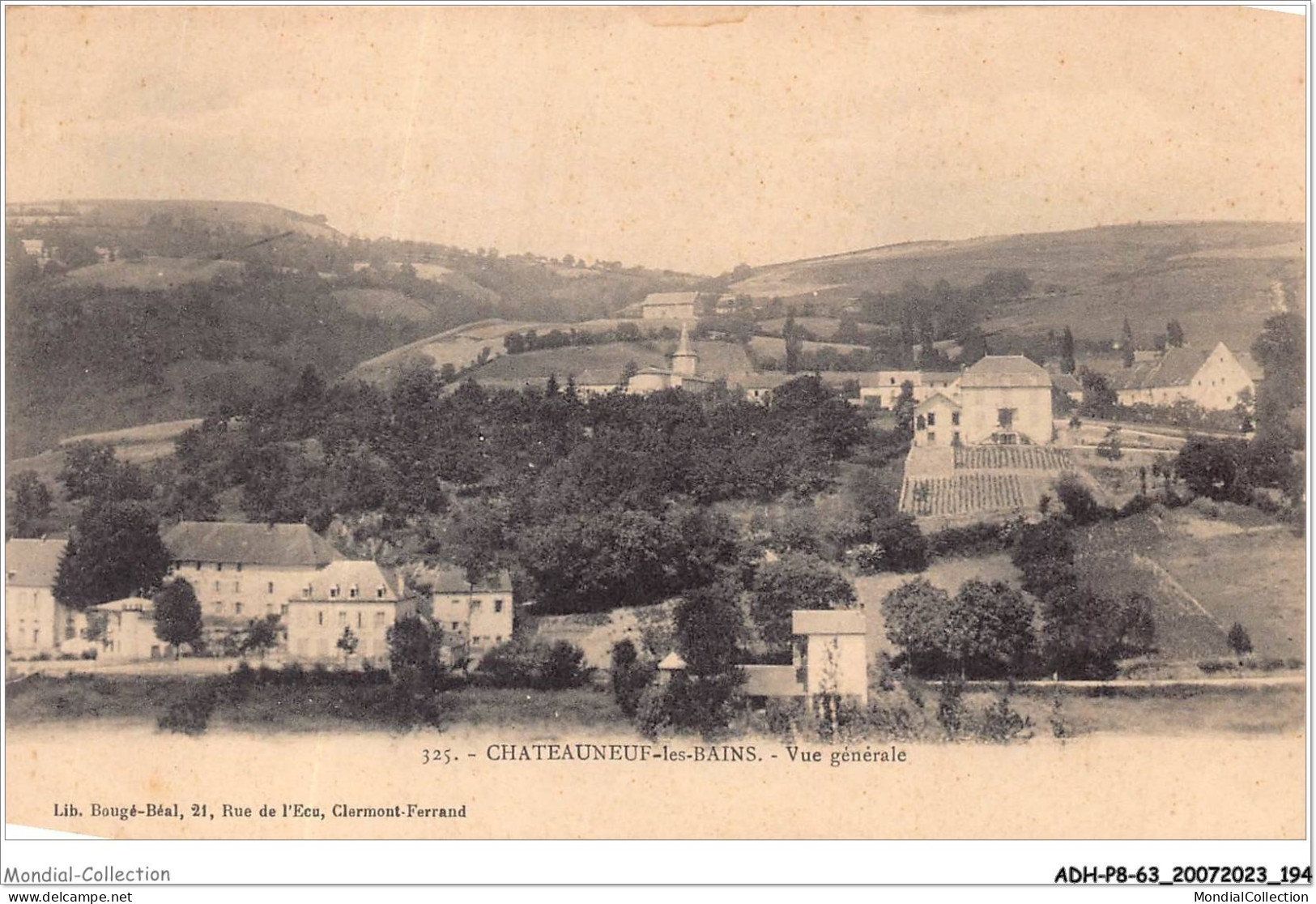 ADHP8-63-0774 - CHATEAUNEUF-LES-BAINS - Vue Générale  - Riom