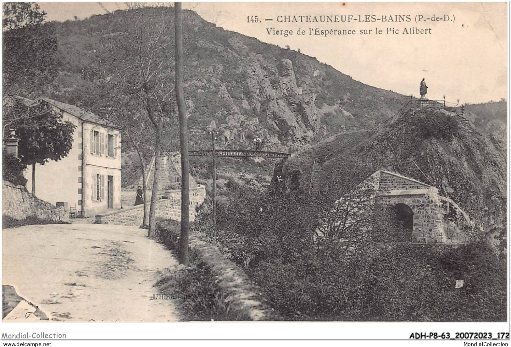 ADHP8-63-0763 - CHATEAUNEUF-LES-BAINS - Vierge De L'espérance Sur Le Pic Alibert - Riom