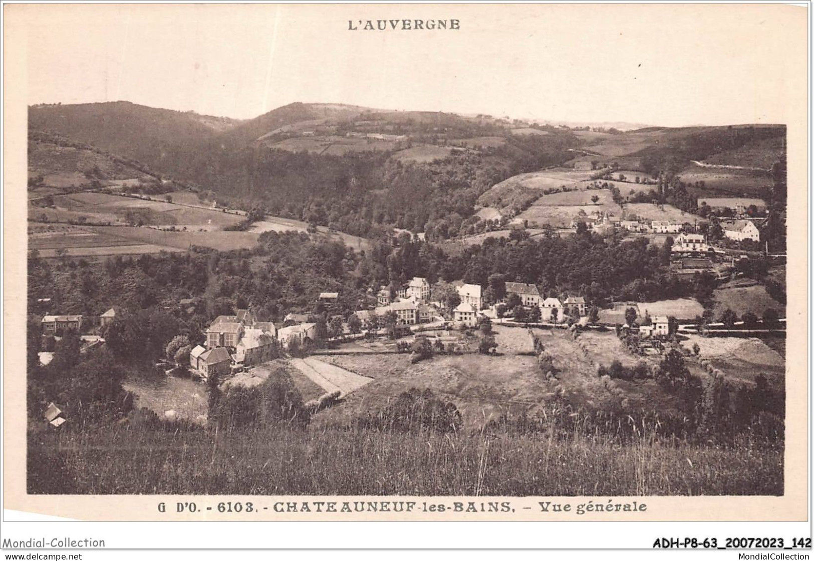 ADHP8-63-0748 - CHATEAUNEUF-LES-BAINS - Vue Générale - Riom