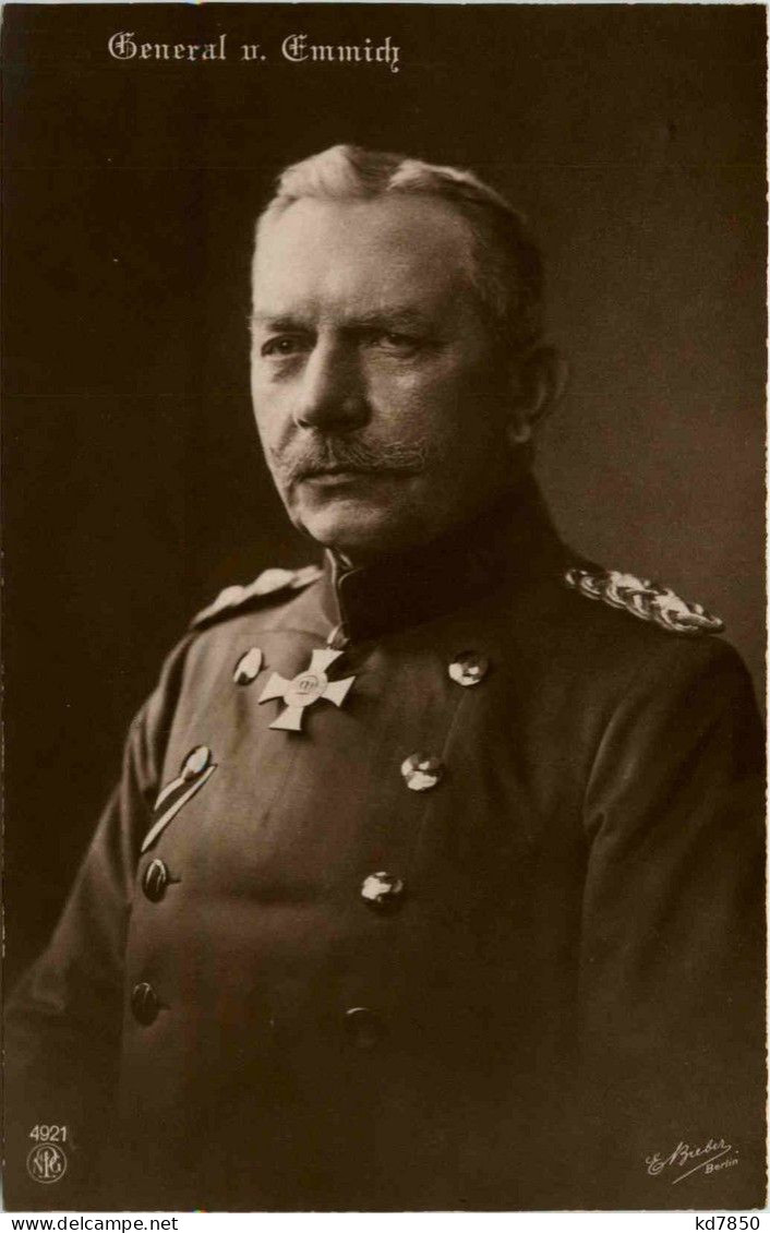 General Von Emmich - Uomini Politici E Militari