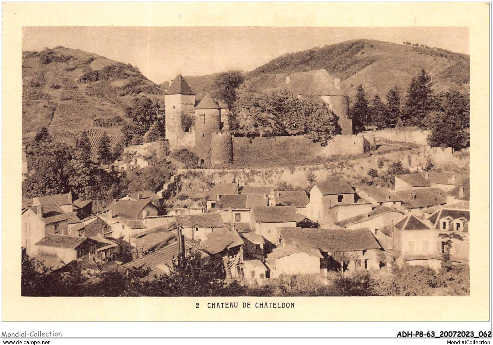 ADHP8-63-0704 - CHATELDON - Le Château - Chateldon