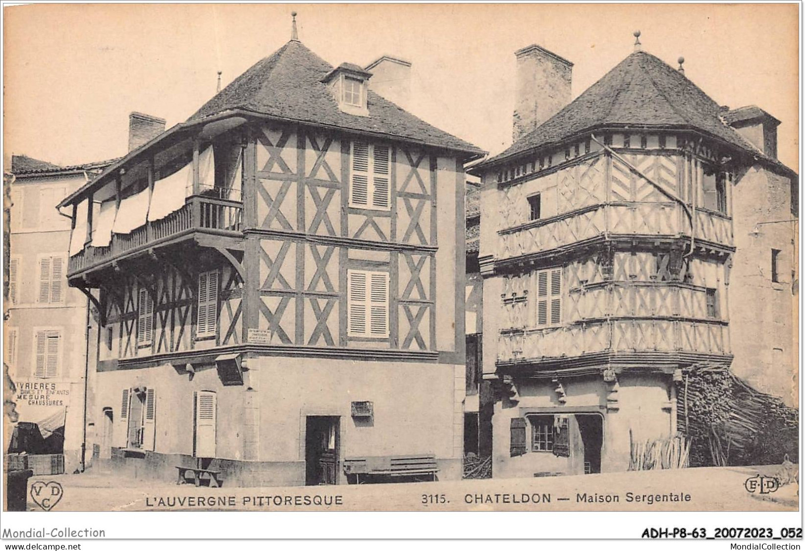 ADHP8-63-0699 - CHATELDON - Maison Sergentale - Chateldon