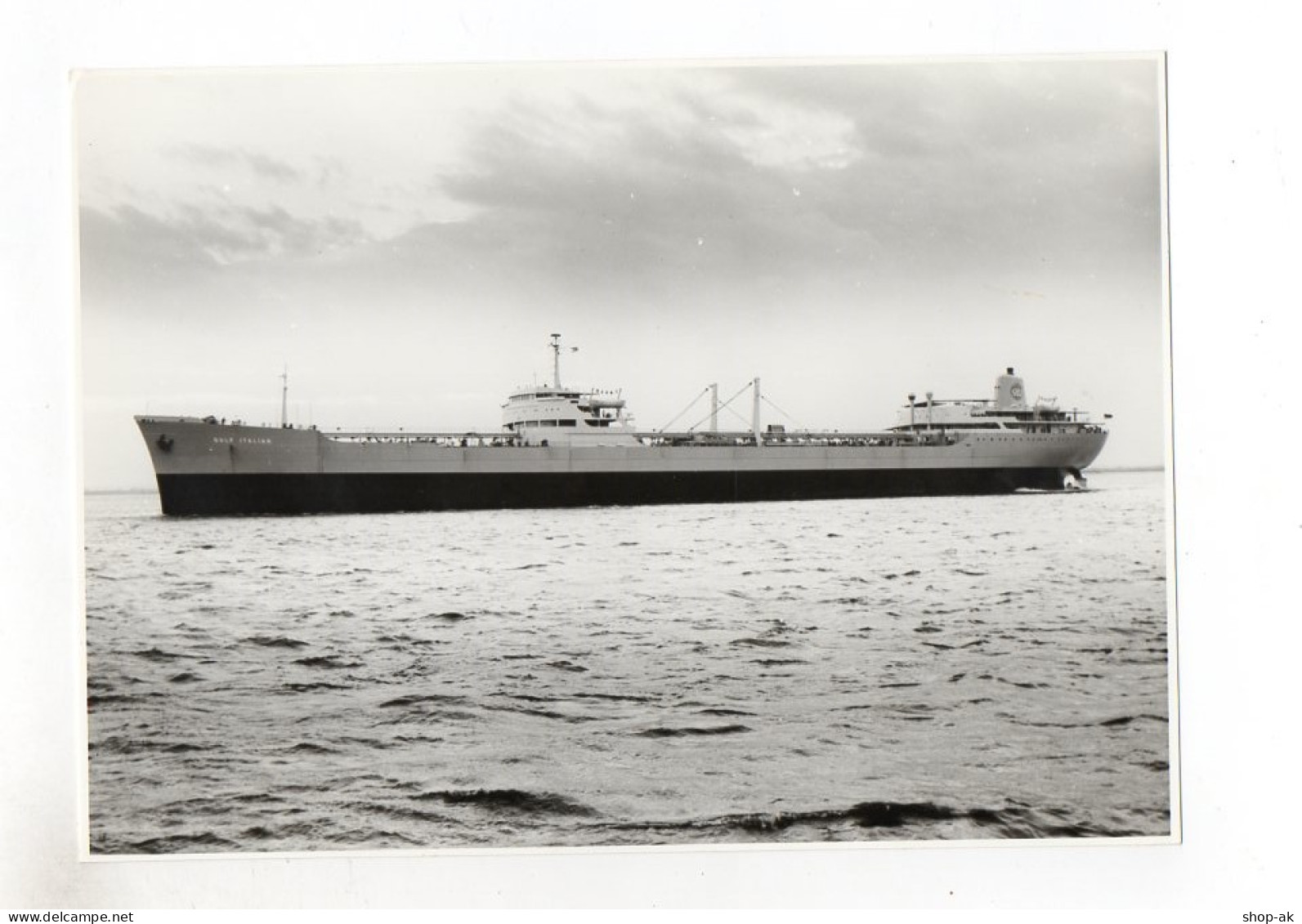 C1262/ Frachter Handelsschiff Tanker Gulf Italian Foto Ca.1965  21,5 X 15,5 Cm - Commercio