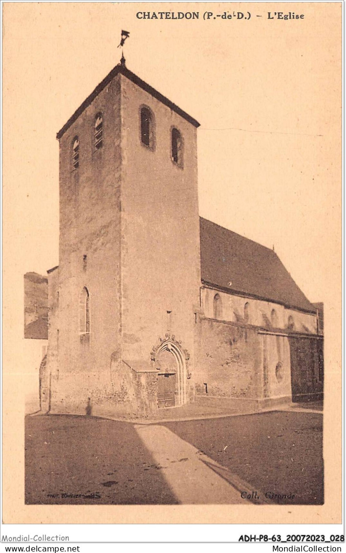 ADHP8-63-0687 - CHATELDON - L'église - Chateldon