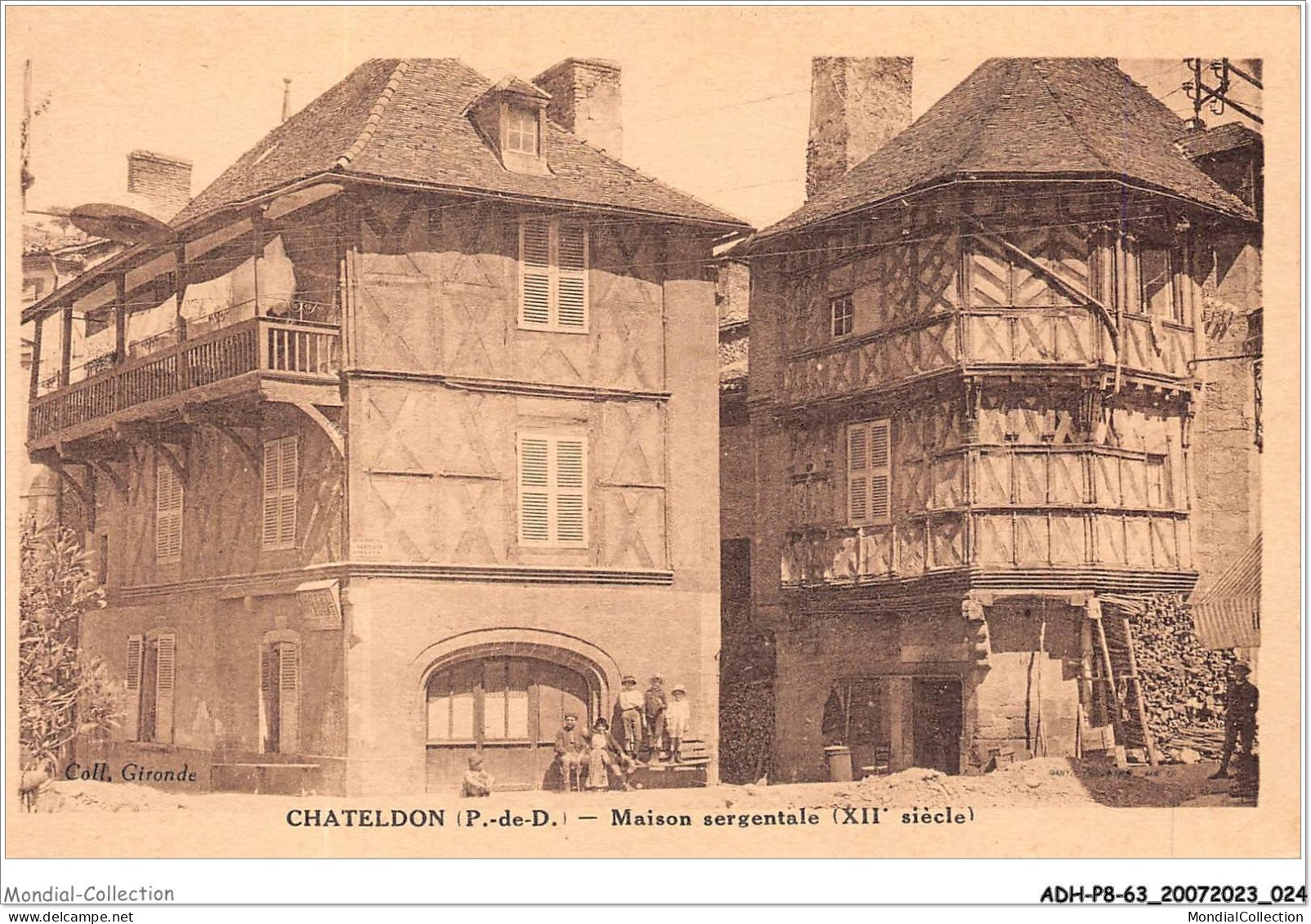 ADHP8-63-0685 - CHATELDON - Maison Sergentale - Chateldon