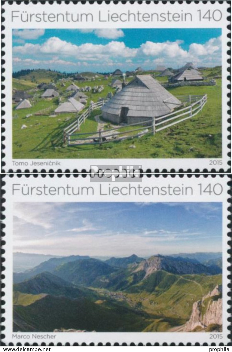 Liechtenstein 1773-1774 (kompl.Ausg.) Postfrisch 2015 Alpen - Unused Stamps