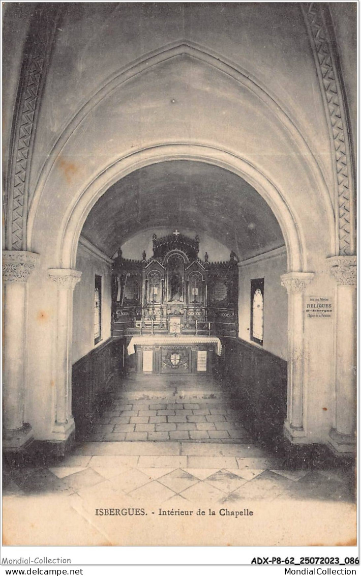 ADXP8-62-0684 - ISBERGUES - Intérieur De La Chapelle - Isbergues