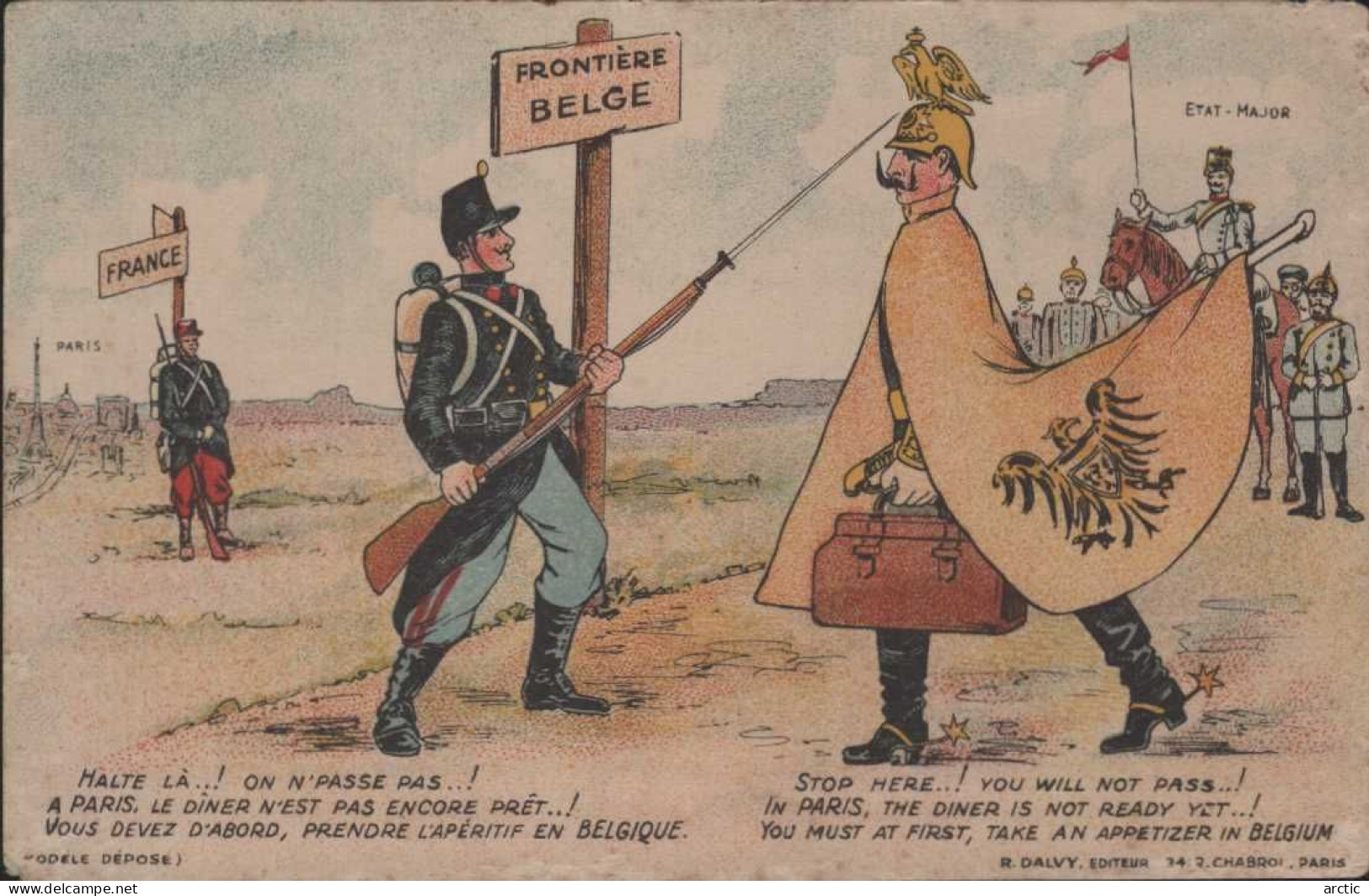 Frontière Belge Illustration - Humor